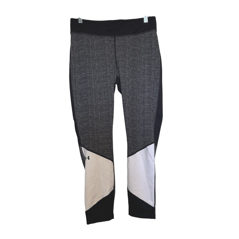 Under Armour HeatGear Compression Cropped‎ Leggings Womens Large UW9172